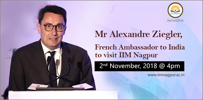 French Ambassador Ziegler visits IIM Nagpur
