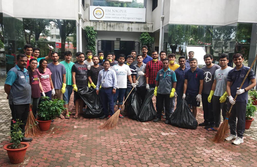 Campus Cleanliness Drive at IIM Nagpur