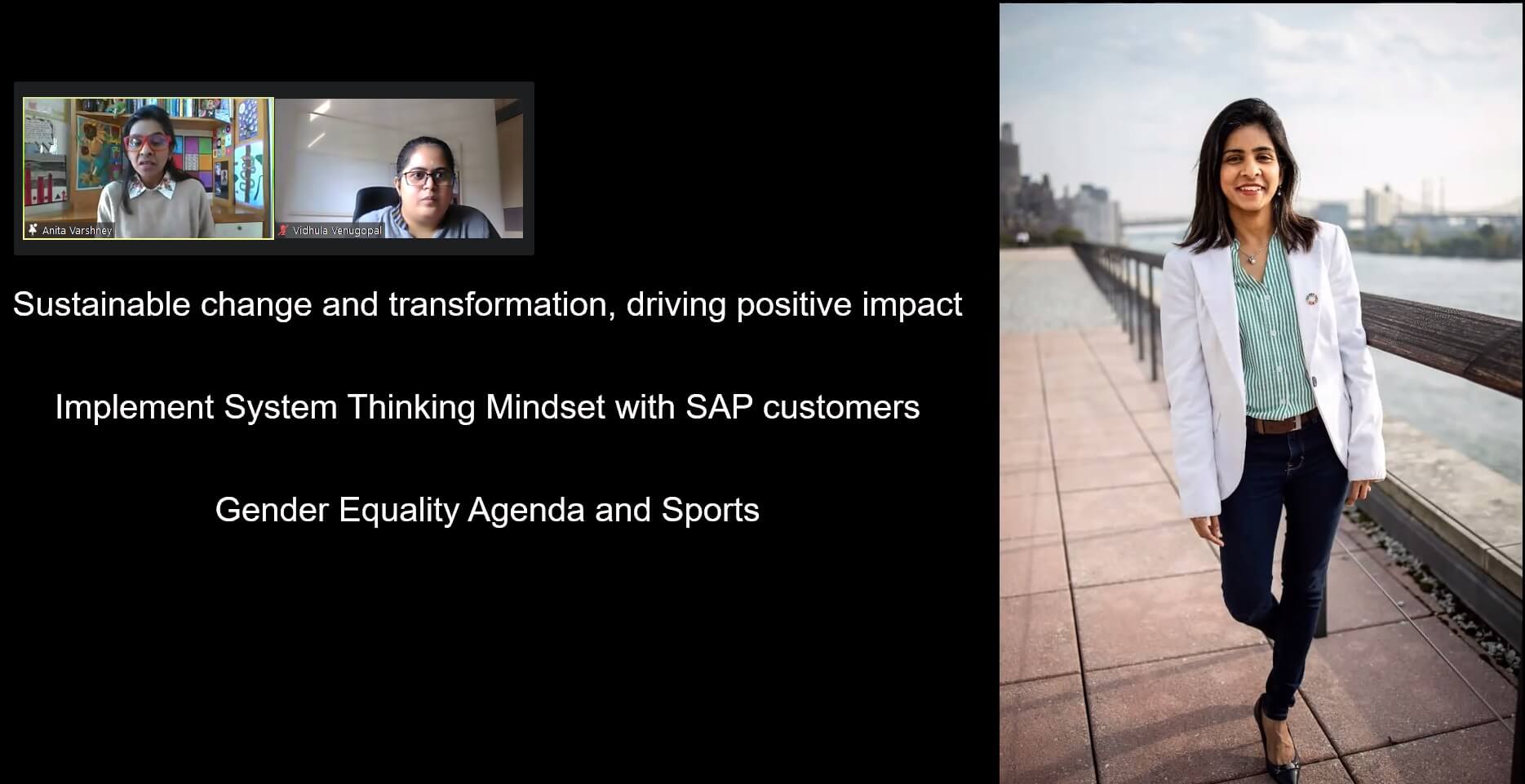 CfE Seminar Series: Mrs Anita Varshney (SAP)