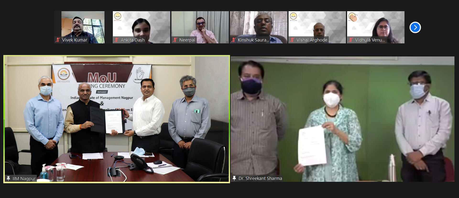 IIM Nagpur signs MoU with National Institute for Micro, Small and Medium Enterprises (Ni-MSME), Hyderabad